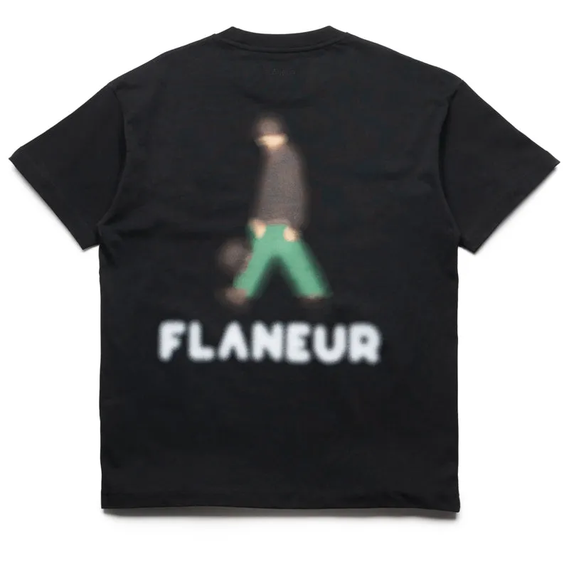 Flaneur Blurred Stroller Tee - Black