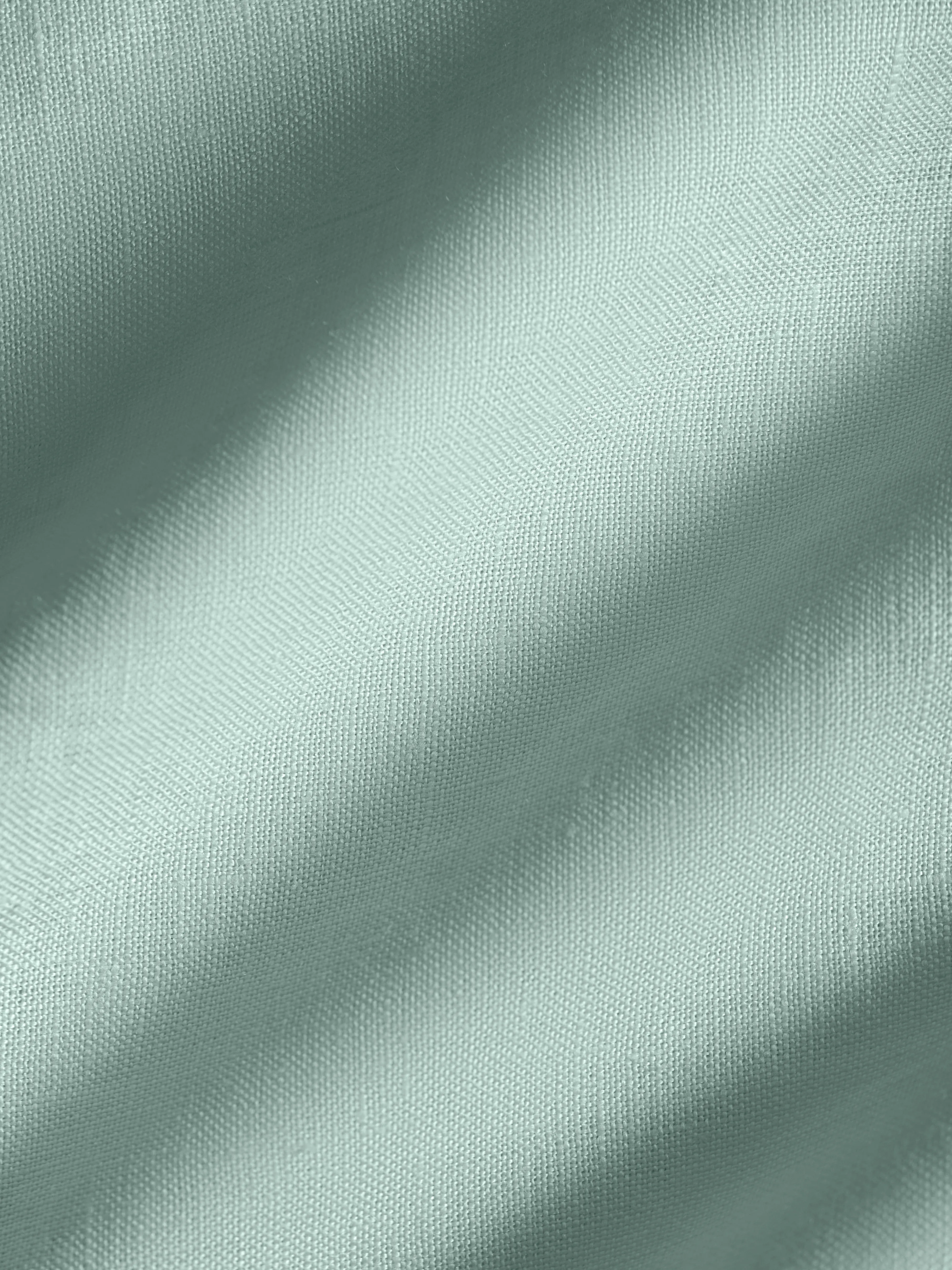 Mens DNA Aloe Linen Camp Collar Shirt—eucalyptus blue