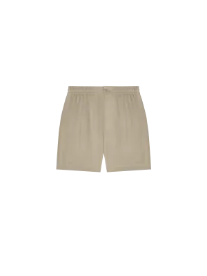 Mens DNA Linen Mid Length Shorts—cliff beige