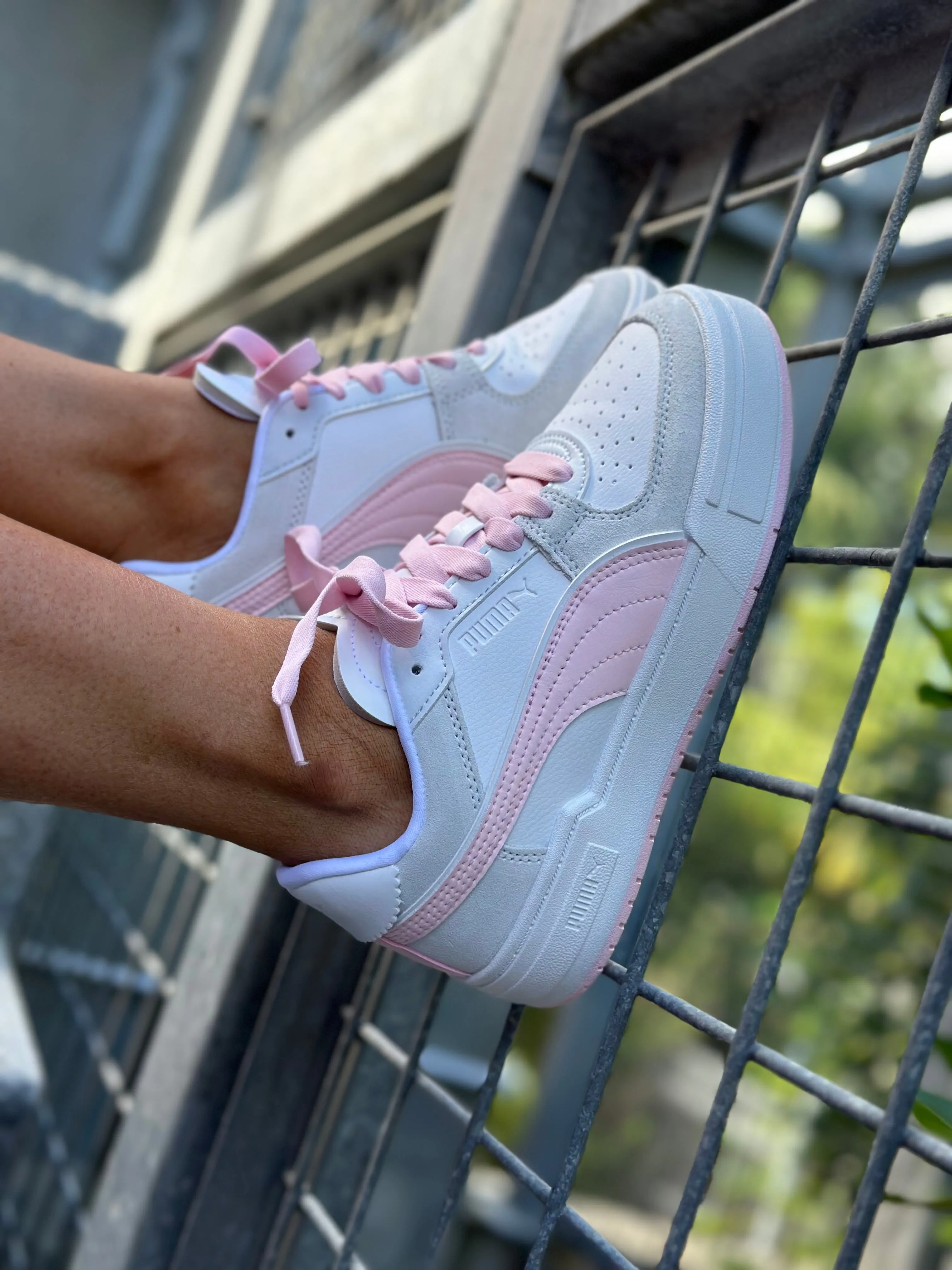 Puma CA Pro Queen Of <3s Womens White Whisp Pink Silver Mist
