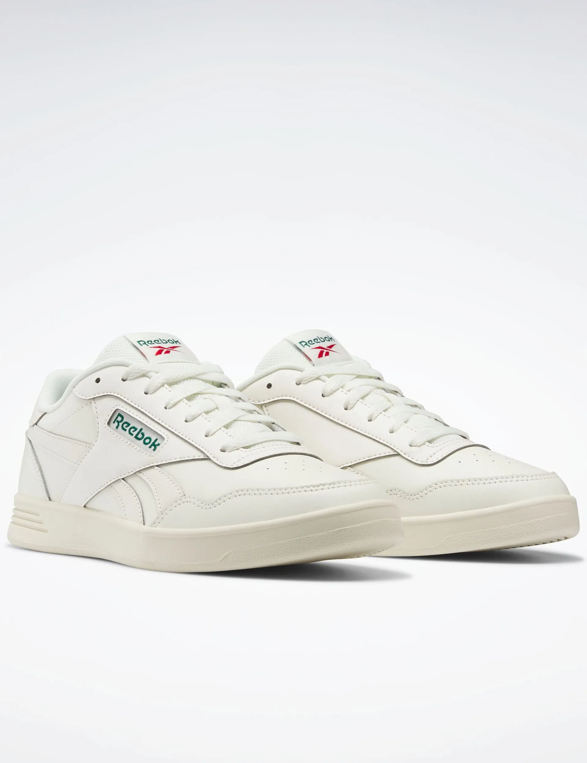 REEBOK COURT ADVANCE-CHALK/DRKGRN/FLASRD