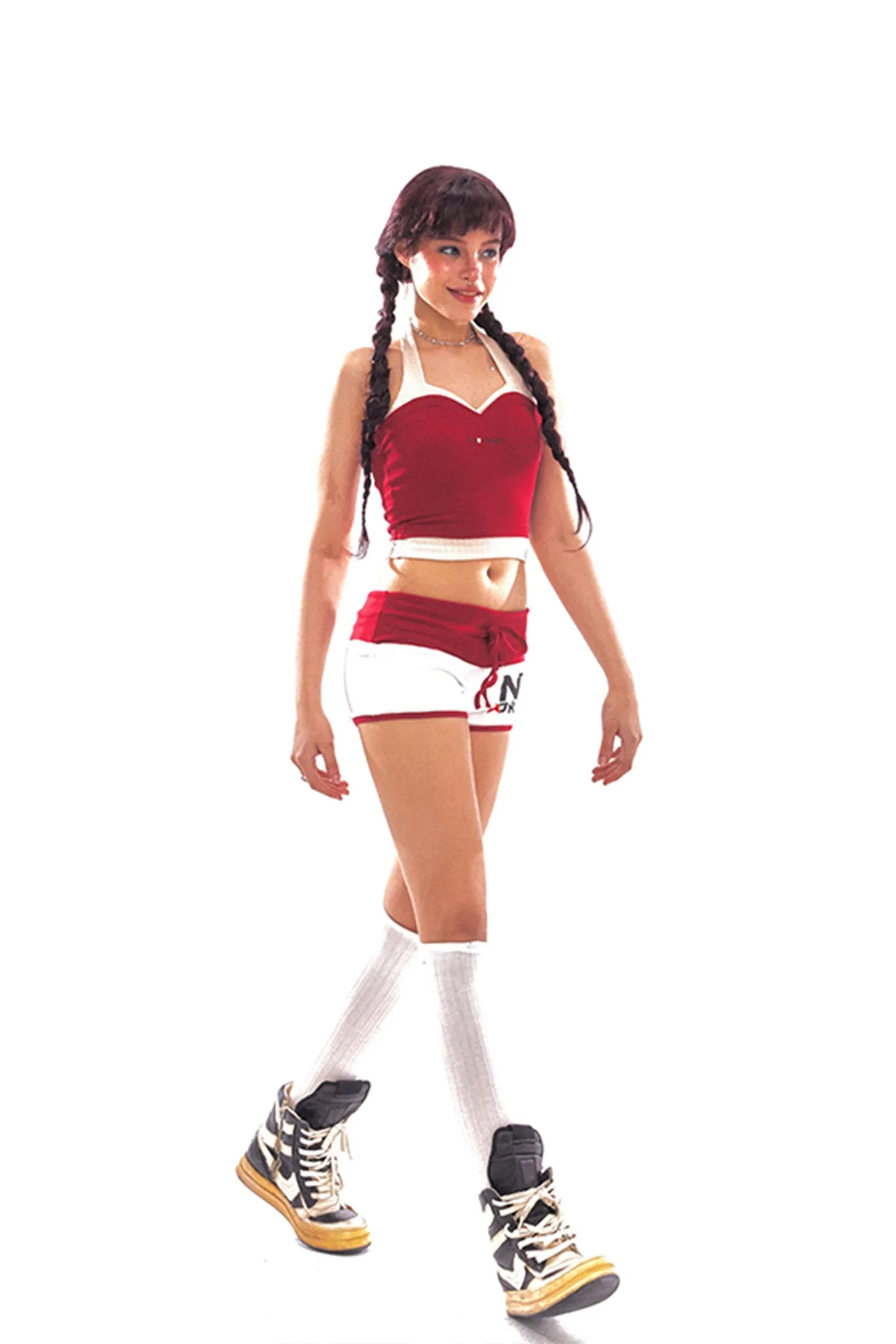 Retro Star Contrast Low-Rise Shorts