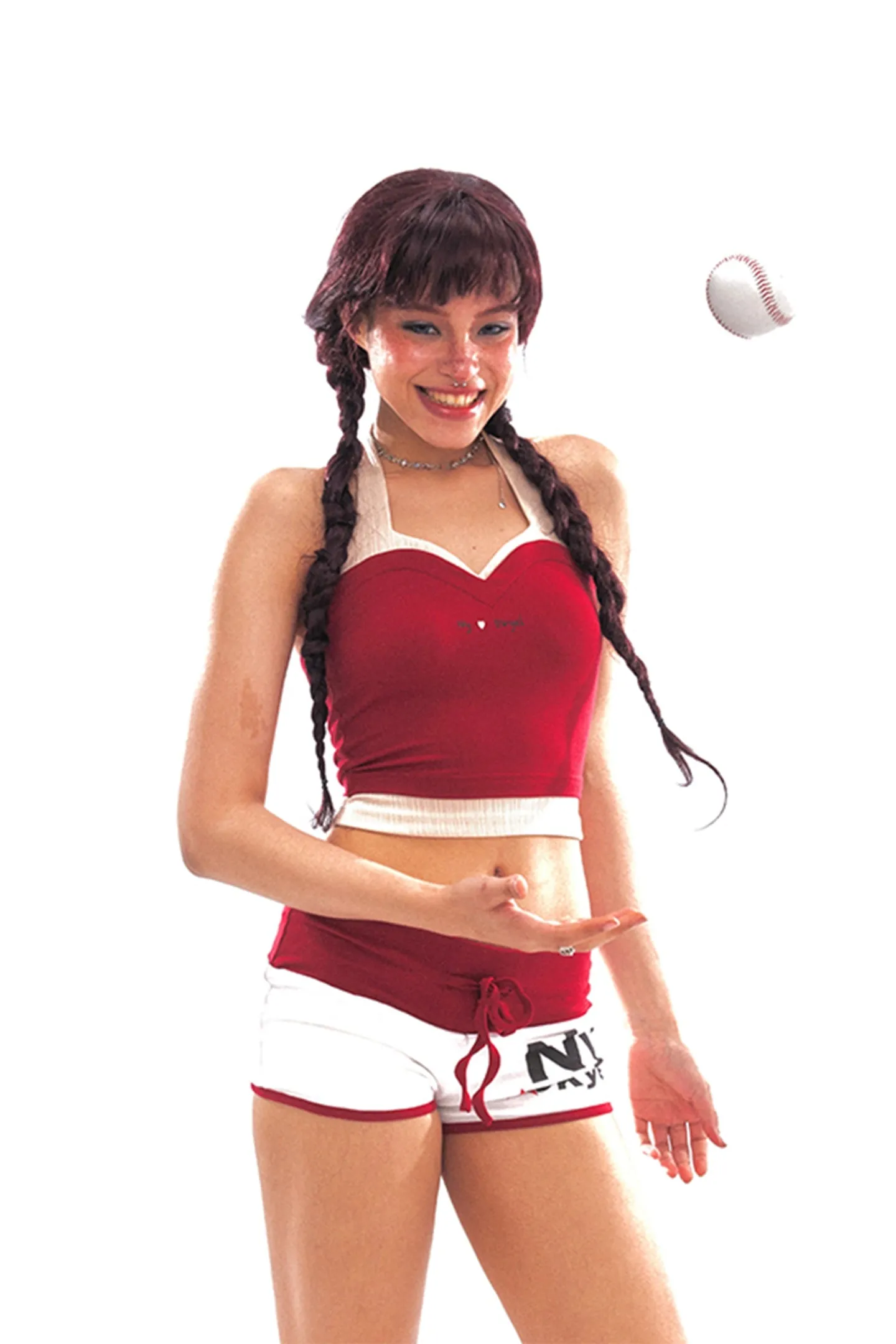 Retro Star Contrast Low-Rise Shorts