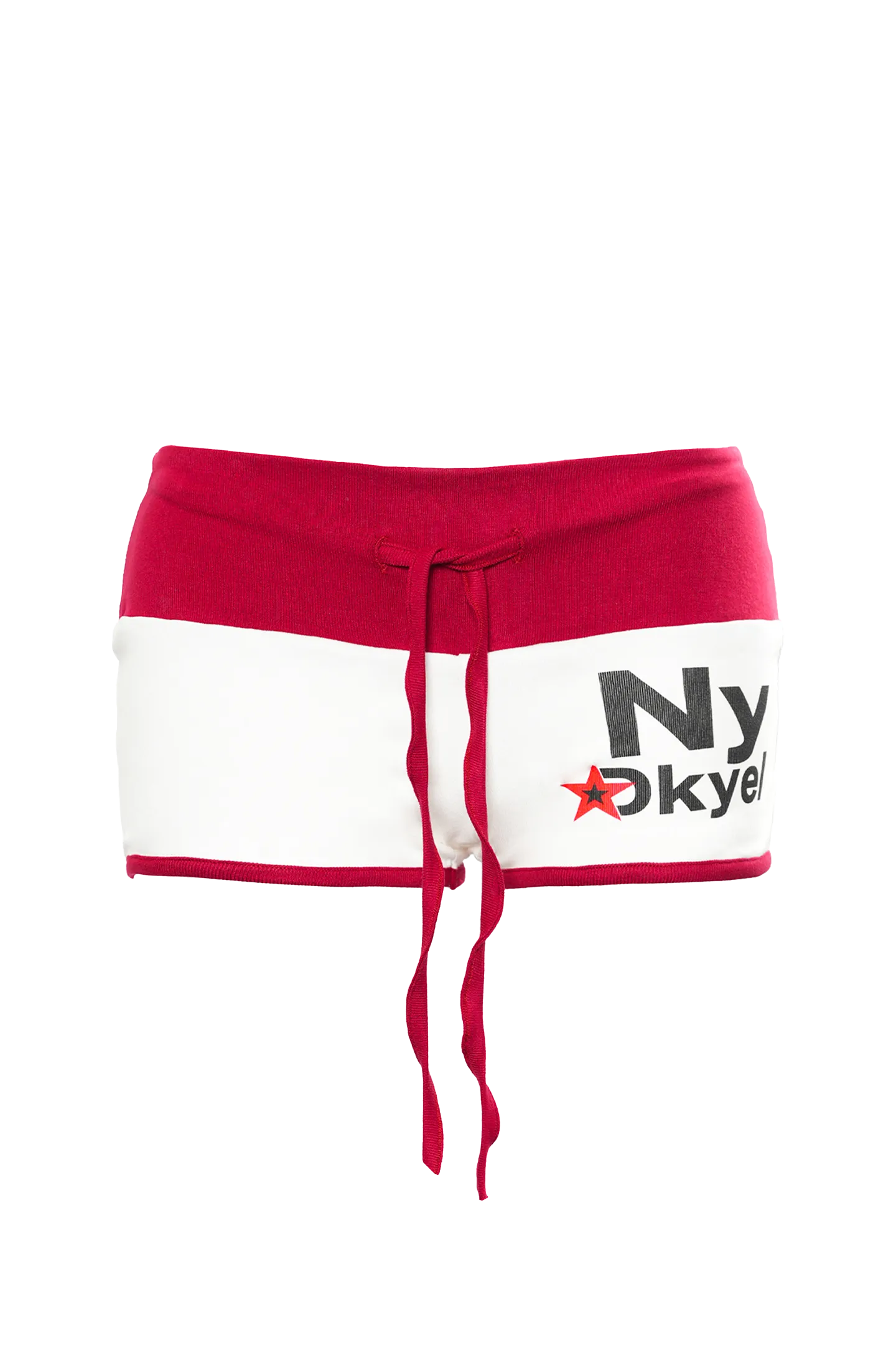 Retro Star Contrast Low-Rise Shorts