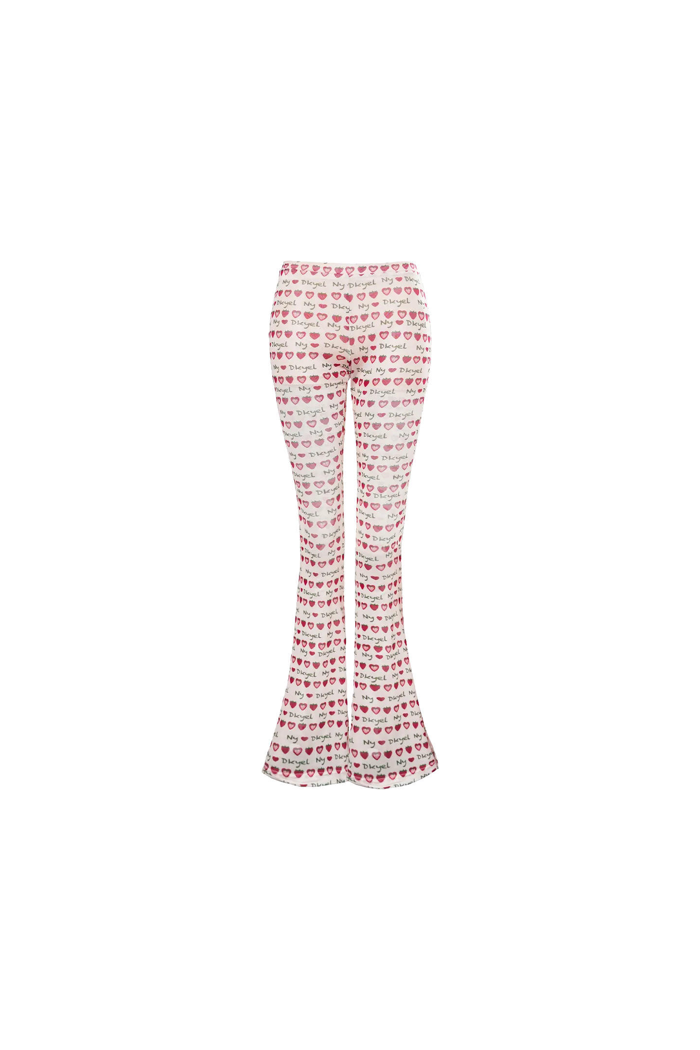 Retro Strawberry Mesh Pants