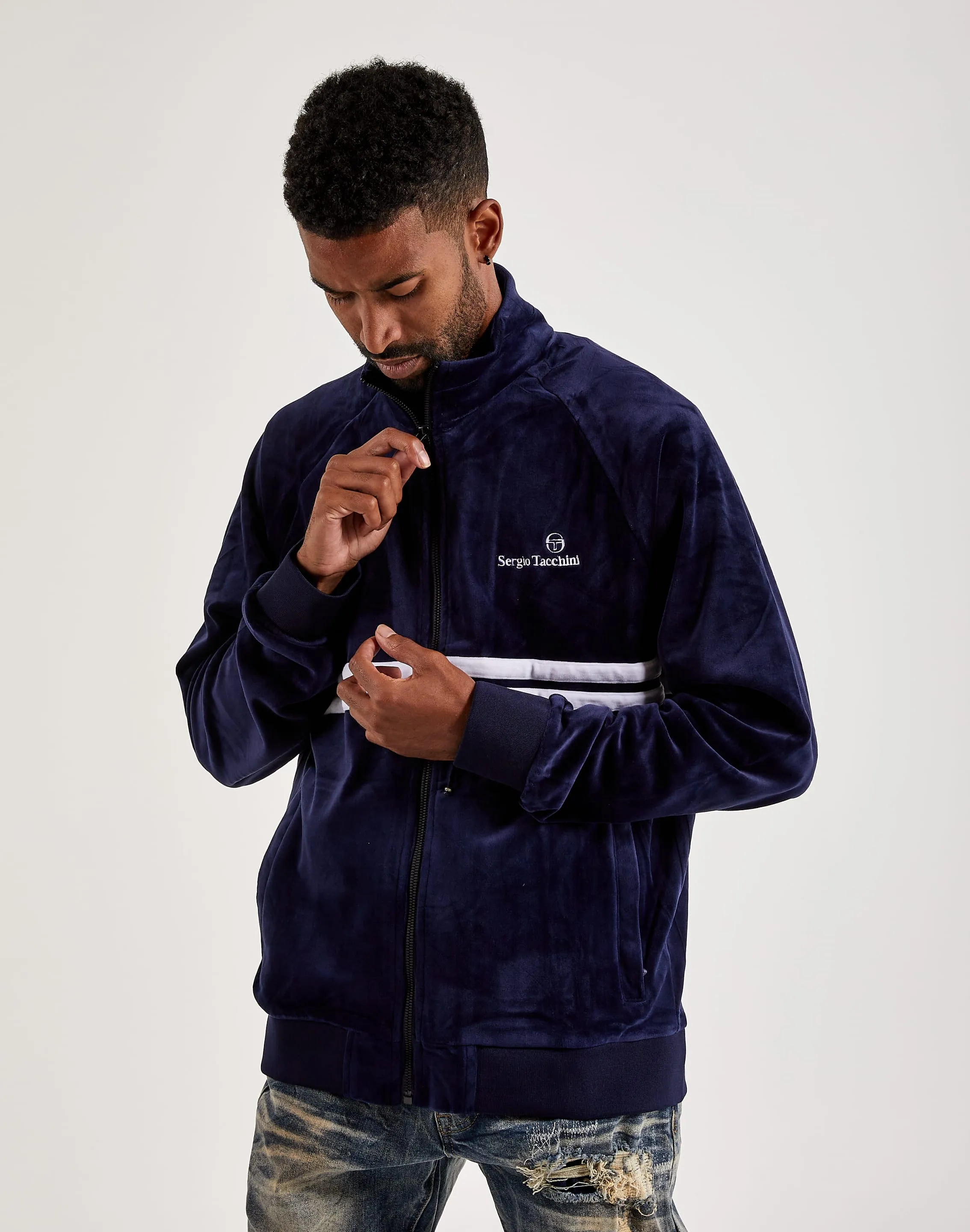 Sergio Tacchini Dallas Velour Track Jacket