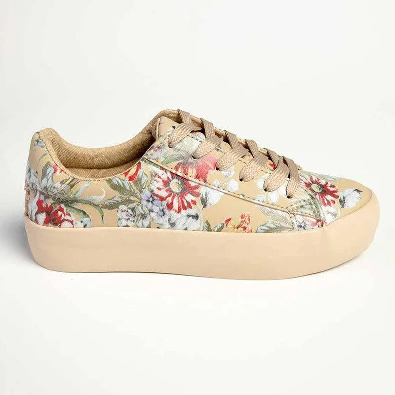Soft Style by Hush Puppies Fordan Floral Sneaker - Floral Natural