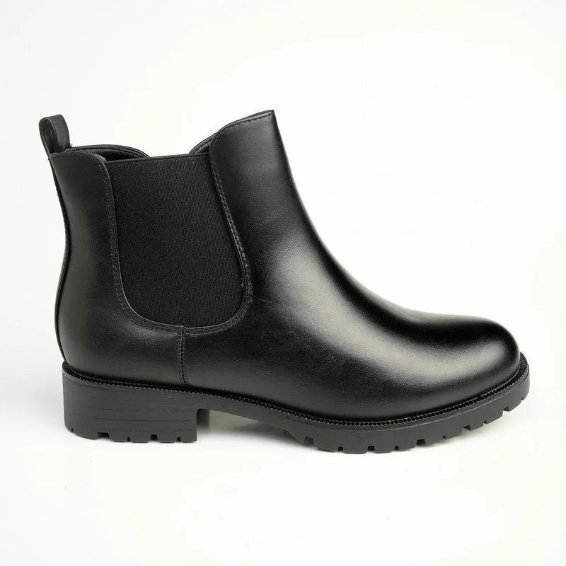 Soft Style by Hush Puppies Samcha Gusset Boot - Black