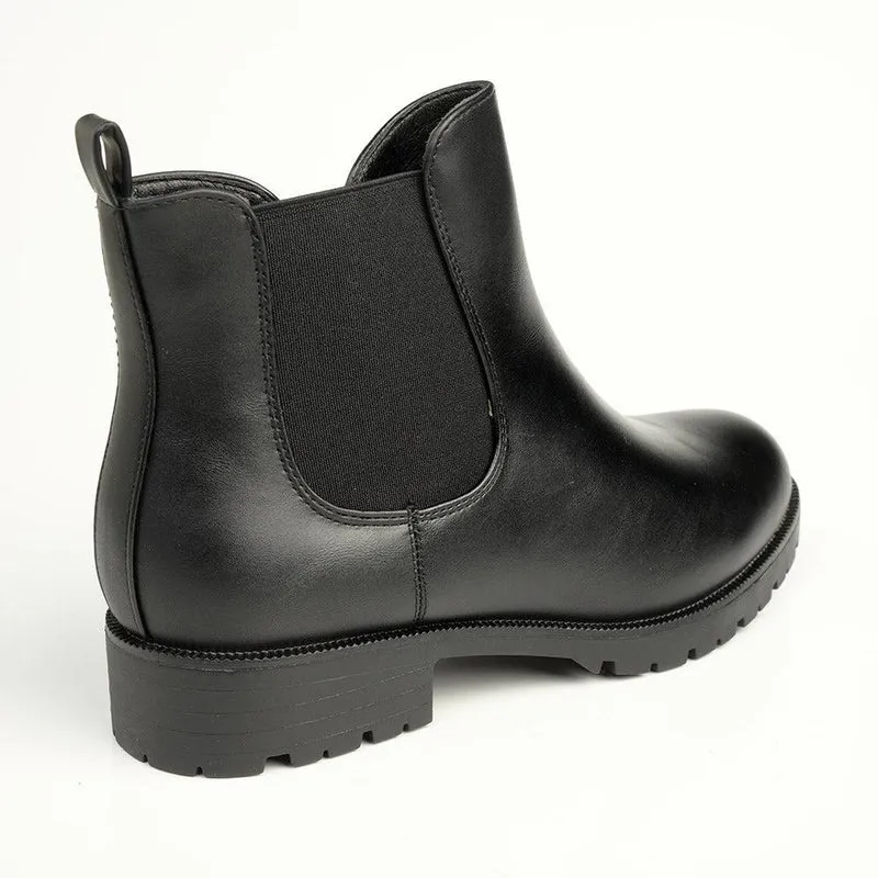 Soft Style by Hush Puppies Samcha Gusset Boot - Black