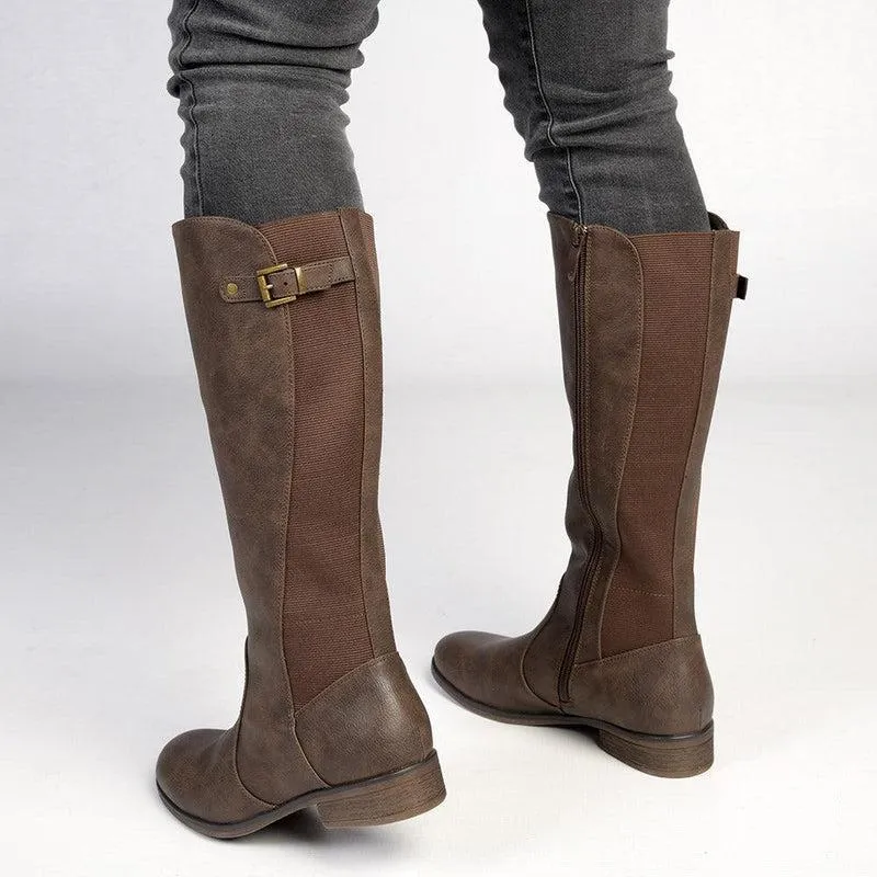 Soft Style by Hush Puppies Yaema Rider Boot - Chocolate