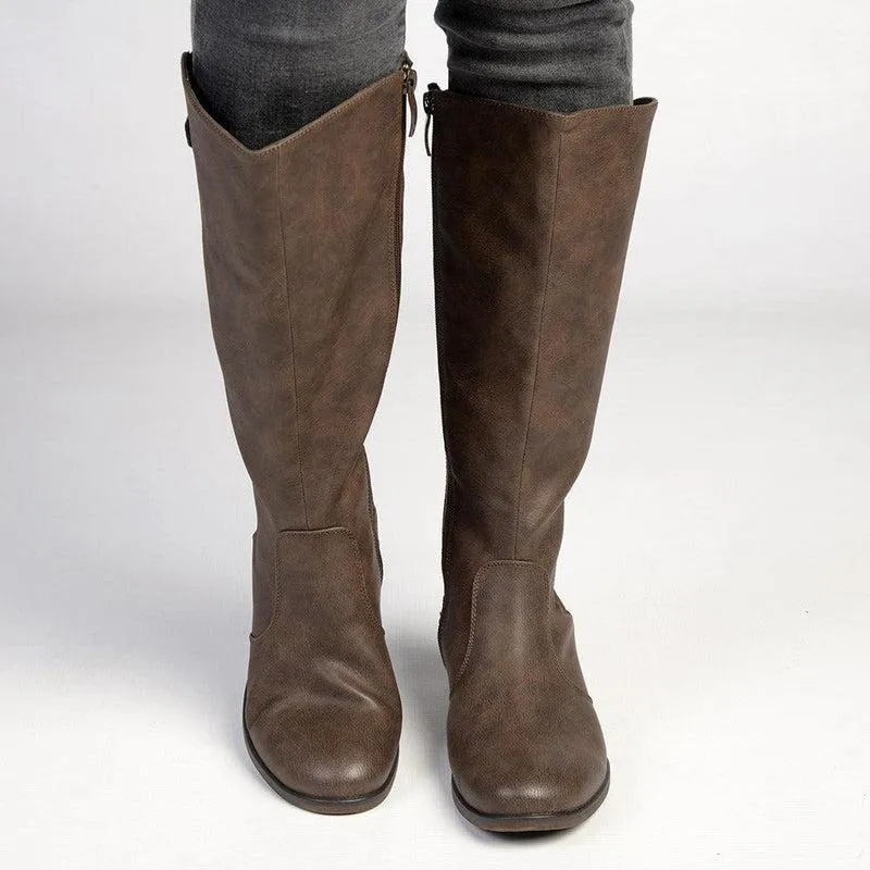 Soft Style by Hush Puppies Yaema Rider Boot - Chocolate