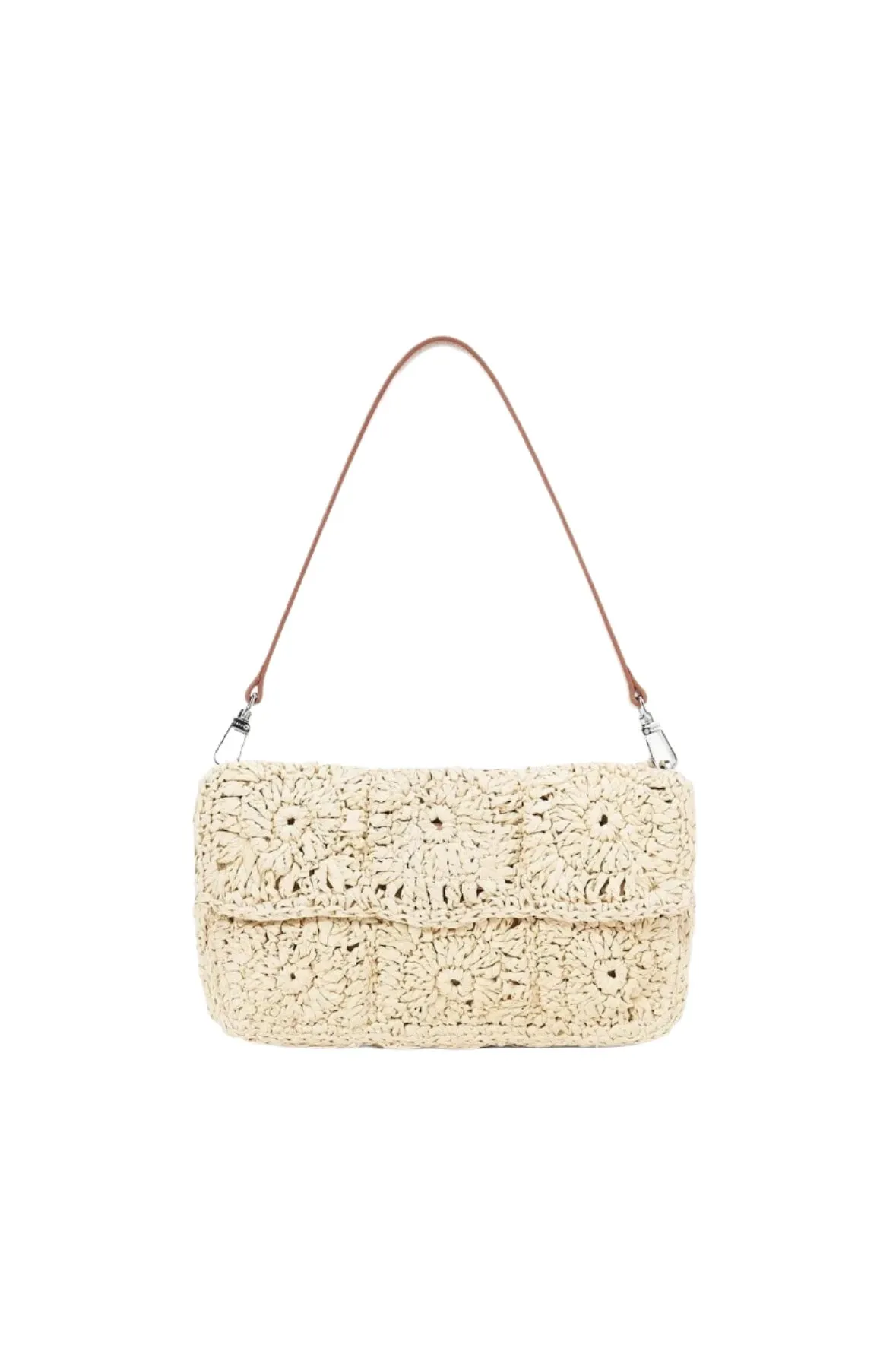 Timmy Crochet Shoulder Bag Natural