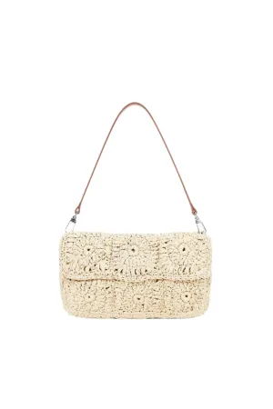 Timmy Crochet Shoulder Bag Natural