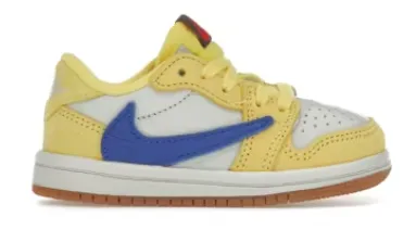 Travis Scott Air Jordan 1 Retro Low OG SP (TD) Canary