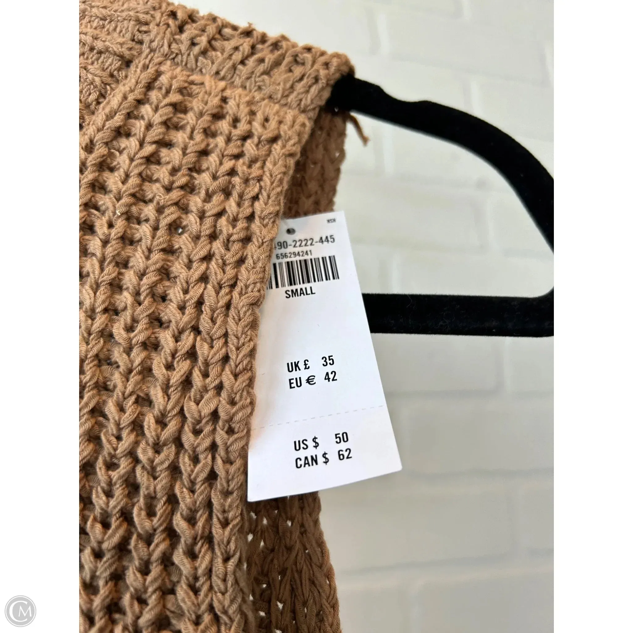 Vest Sweater By Abercrombie And Fitch In Tan, Size: S