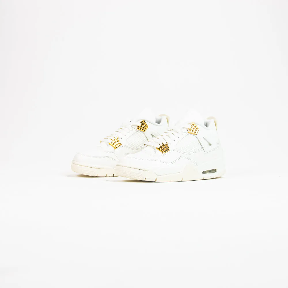 Wmns Air Jordan 4 Retro (Sail/Metallic Gold-Black)