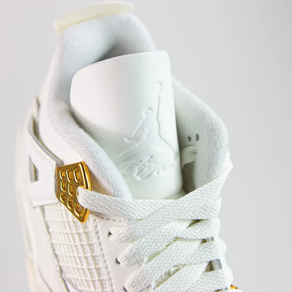 Wmns Air Jordan 4 Retro (Sail/Metallic Gold-Black)