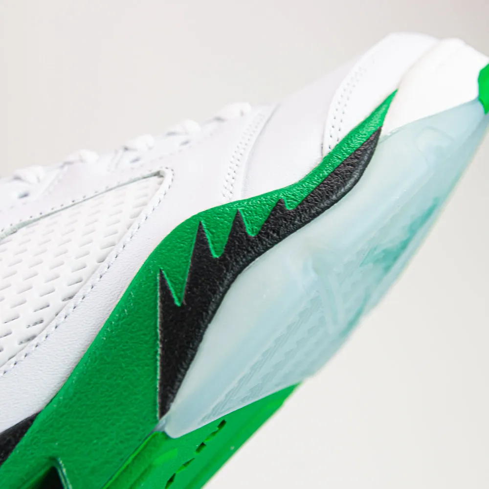 Wmns Air Jordan 5 Retro (White/Lucky Green-Black)