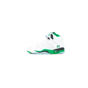 Wmns Air Jordan 5 Retro (White/Lucky Green-Black)