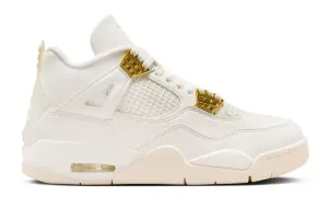 Womens Air Jordan 4 Retro Metallic Gold