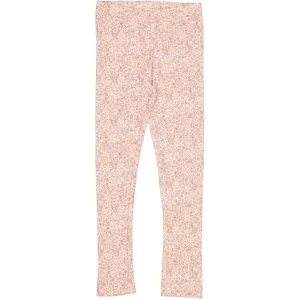 Wool Leggings - ivory flowers