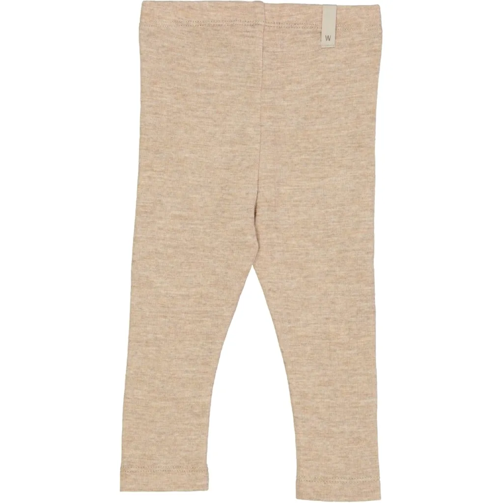 Wool Leggings - khaki melange