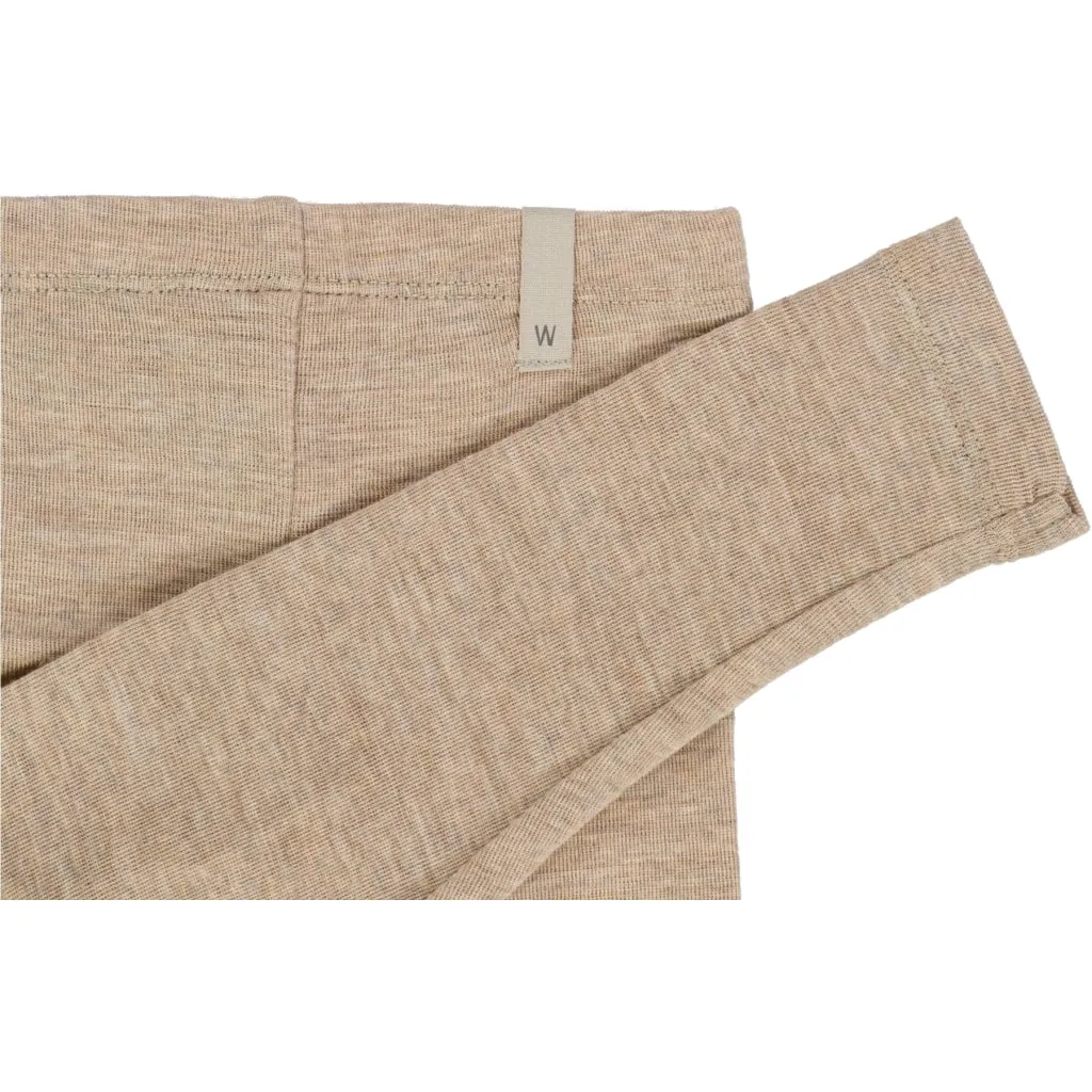 Wool Leggings - khaki melange