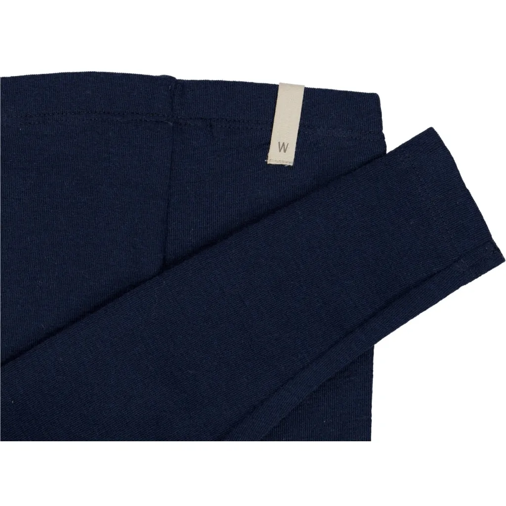 Wool Leggings - navy