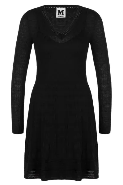 Woolen Dress - Black