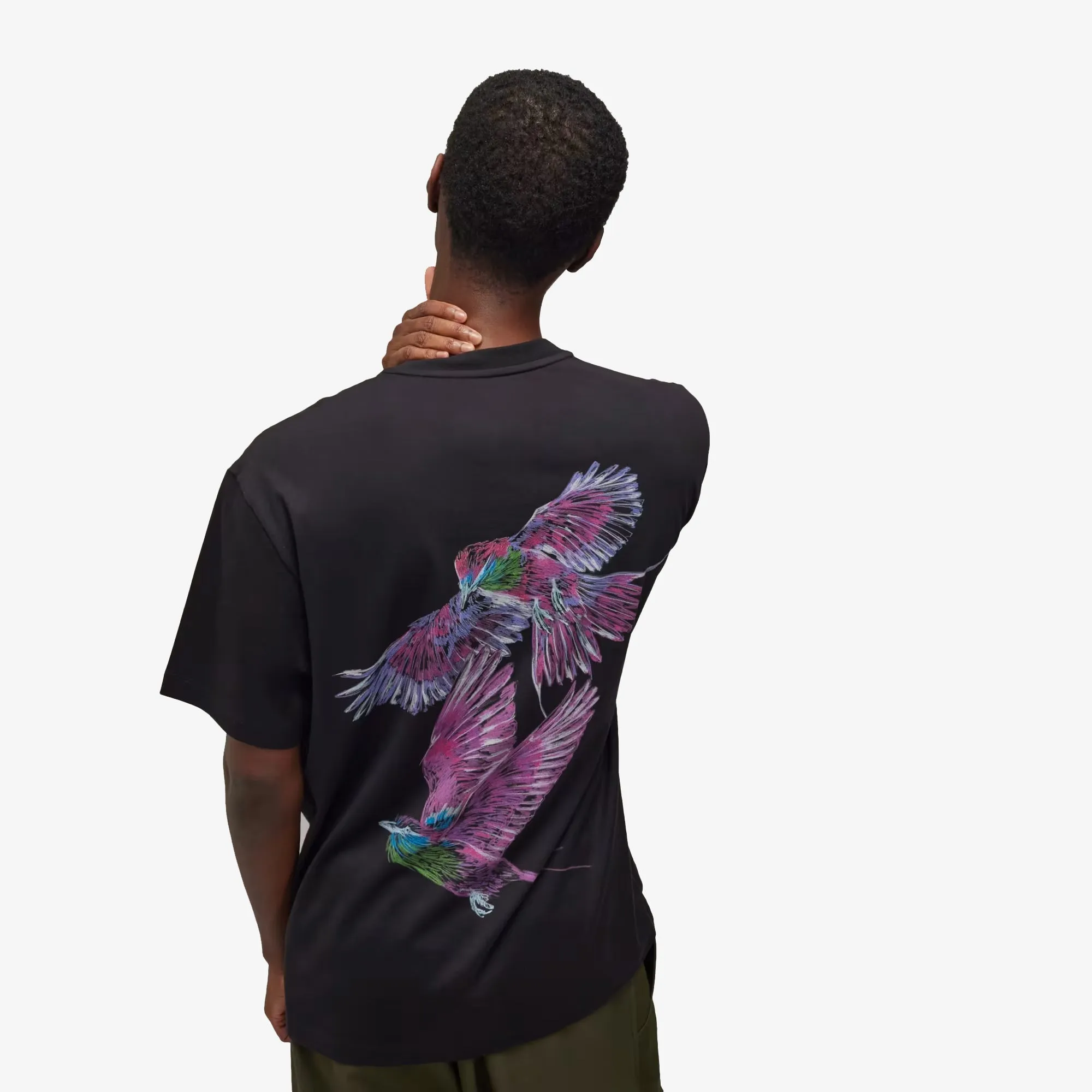 Y-3 | GRAPHIC SHORT SLEEVE TEE { BLACK