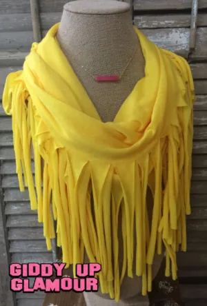 Yellow Fringe Scarf | ONLY 1 LEFT!